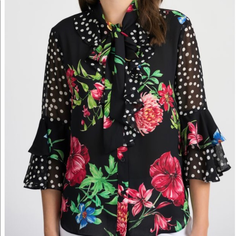 Joseph Ribkoff Floral Print Blouse